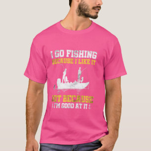 Camiseta Passatempo de Pesca Pescador Diz Eu Vou Pescar Por