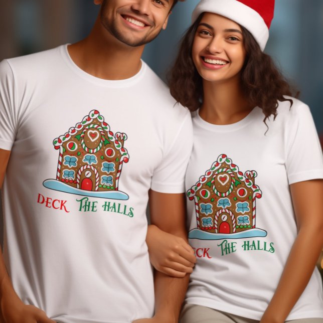 Camiseta Passe a casa de Natal dos corredores (Criador carregado)