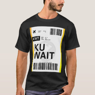 Camiseta Passe de Embarque do Kuwait