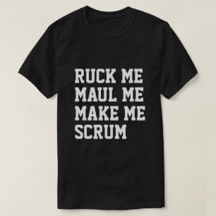 Camiseta Passe-me maul, faça-me riscar o humor de râguebi