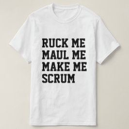 Camiseta Passe-me, me faça um tema de rúgbi