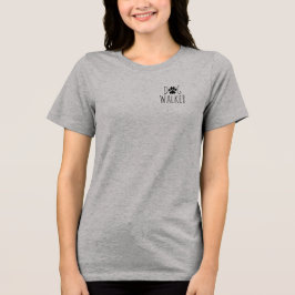 Camiseta 'Passeador de Cães' Minimalista Encantador Diverti