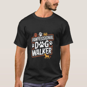Camiseta Passeador de Cães Profissional Piada de Caminhada