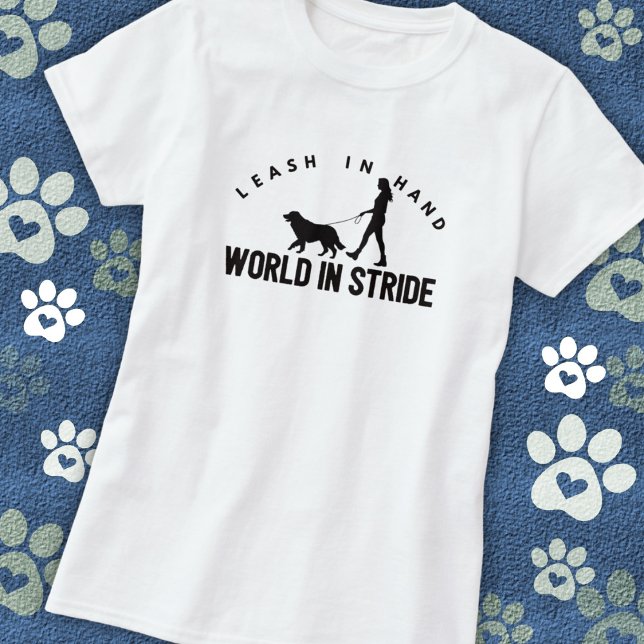 Camiseta Passeadora de Cães Feminina  (Criador carregado)