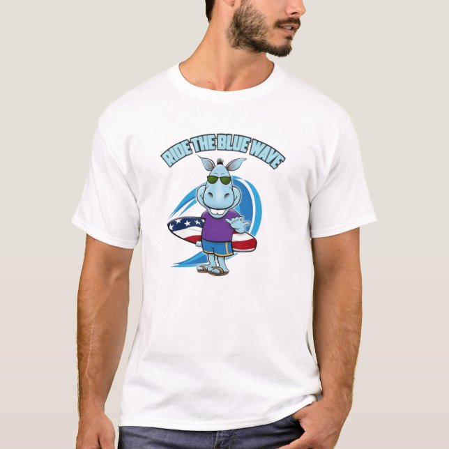 Camiseta Passear A Onda Azul (Frente)