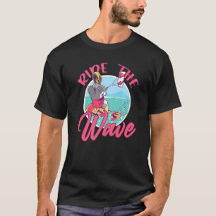 Camiseta Passear As Ondas Percorrendo Ondas Surfando