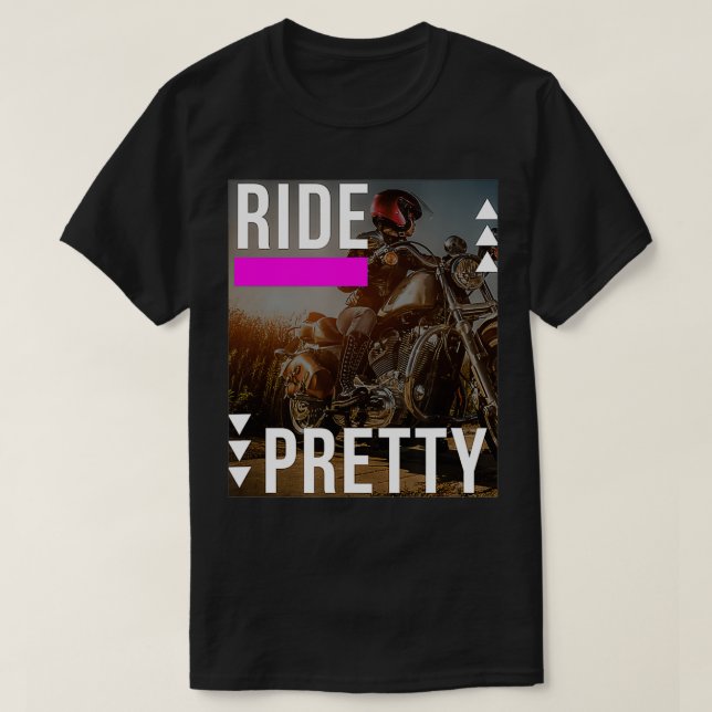 Camiseta Passear Bonito Lady Biker Lover2 (Frente do Design)