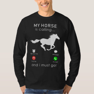 Camiseta Passear em Aventura: Meu Cavalo está Chamando e Eu