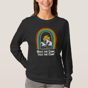 Camiseta Passear O Campo Falar O Acampamento Acampando Humo