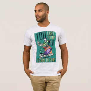 Camiseta Passear pelas ondas - Surf do esqueleto
