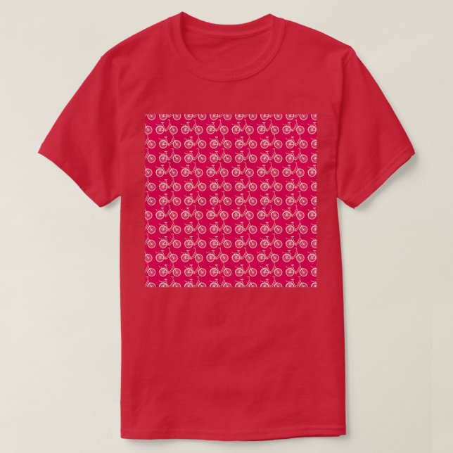 Camiseta Passear pelo Gator de Ciclo Rosa do Pescoço de Bic (Frente do Design)