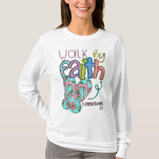 Camiseta Passear por Chinelos de Fé, Christian Jesus Bíblia