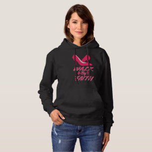 Camiseta Passear por Faith, cor-de-rosa-quente, citação de 