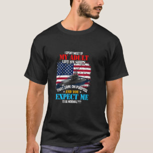 Camiseta Passei A Maioria Das Minhas Vidas Adultas Em Navio