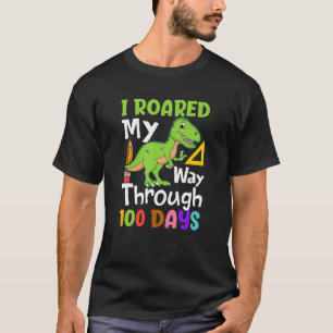 Camiseta Passei Por 100 Dias De Trex Escolar