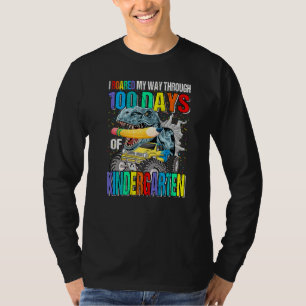 Camiseta Passei Por 100 Dias No Jardim De Infância D