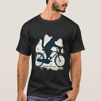 Camiseta Passeie Rápido Mia Alto Divertido Gato Preto
