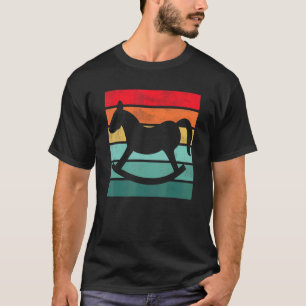 Camiseta Passeio a Cavalo de Meninas  Pôr do Sol Vintage Re