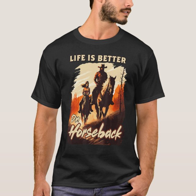 Camiseta Passeio a Cavalo Equestre (Frente)