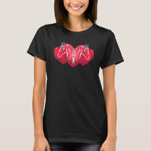 Camiseta Passeio a Cavalo Equestre Cavalo Coração Animal