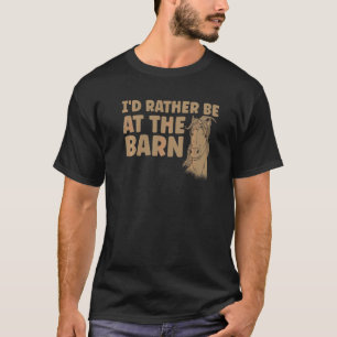 Camiseta Passeio a Cavalo  Eu Preferiria Estar No Estábulo 