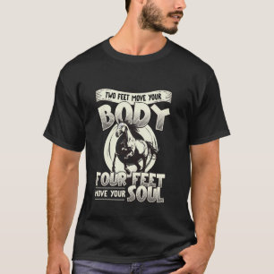 Camiseta Passeio a Cavalo - Quatro Pés Movem a Sua Alma Amo