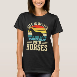 Camiseta Passeio a Cavalo Vintage Com Cavalos