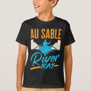 Camiseta Passeio de barco Au Sable River Rat Rafting Canoag