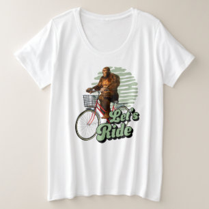 Camiseta Passeio de Bicicleta Aventura na Floresta Sasquatc