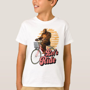 Camiseta Passeio de Bicicleta Aventura na Floresta Sasquatc