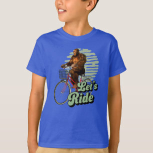 Camiseta Passeio de Bicicleta Aventura na Floresta Sasquatc