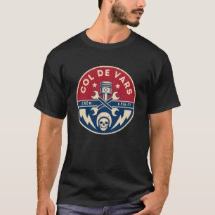 Camiseta Passeio de bicicleta Col de Vars francês Alpes