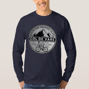 Camiseta Passeio de bicicleta Col de Vars francês Alpes