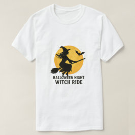 Camiseta Passeio de Bruxa na Noite de Halloween