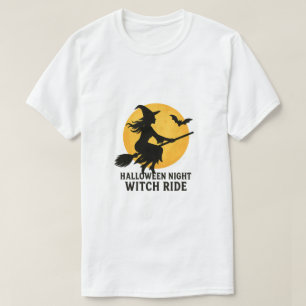 Camiseta Passeio de Bruxa na Noite de Halloween
