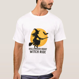 Camiseta Passeio de Bruxa na Noite de Halloween