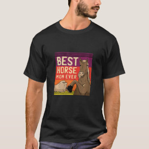 Camiseta Passeio de Cavalo Feminino Melhor Mãe Equestre Cav