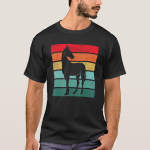 Camiseta Passeio de Cavalo para Meninas  Pôr do Sol Vintage