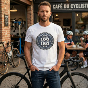 Camiseta Passeio de Ciclismo do Século 100 Milhas 160 KM