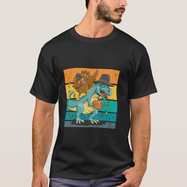 Camiseta passeio de dinossauro T Shirt (Frente)