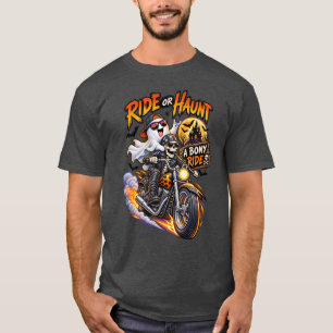 Camiseta Passeio de Halloween ou Passeio Assombrado de Esqu