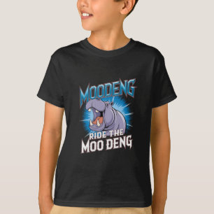 Camiseta Passeio de Hipopótamo MOO DENG O MOO DENG