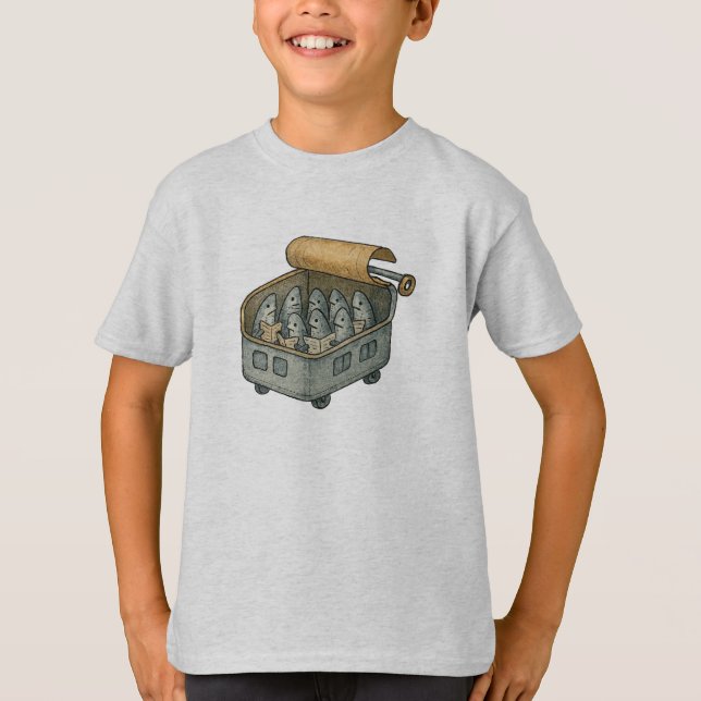 Camiseta Passeio de Metrô de Sardinha (Frente)