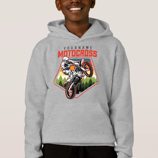 Camiseta Passeio de Moto de Trilha de Motocross Personaliza (Frente)