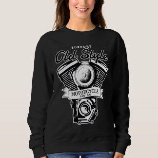 Camiseta Passeio de Motocicleta Antiga ao Estilo Retro Vint