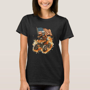 Camiseta Passeio de Motoqueiro ATV Quad na Terra com Vi da