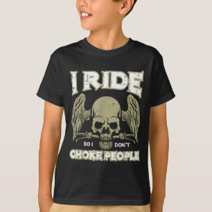 Camiseta Passeio de Motoqueiro Para Não Estrangular Pessoas