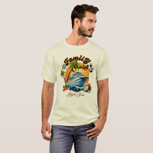 Camiseta Passeio de Navio de Cruzeiro Personalizado Fofo Pô
