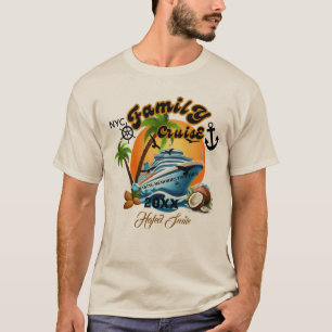Camiseta Passeio de Navio de Cruzeiro Personalizado Fofo Pô