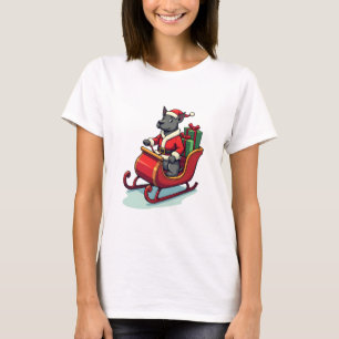 Camiseta Passeio de Papai Noel Pitbull